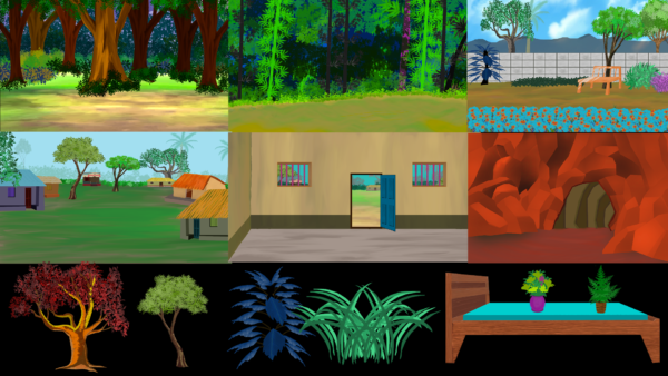 Backgrouns Images for Cartoon animation(249 Images)